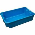 Mfg Tray Molded Fiberglass Nest and Stack Tote 780208 - 17-7/8" x10"-5/8" x 5"  Blue 780208-5268